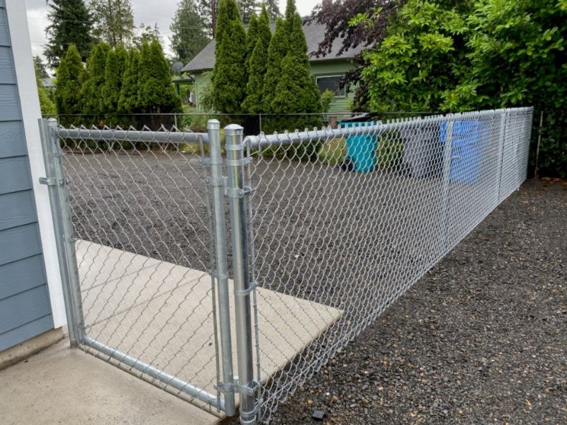 CAEL 6FT Chain Link Fence System – 250 Linear Feet with Dual Gates